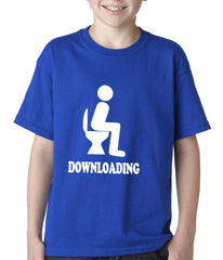 Funny Downloading Poop Kids T-shirt