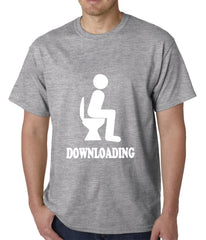 Funny Downloading Poop Mens T-shirt
