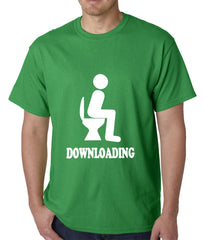Funny Downloading Poop Mens T-shirt