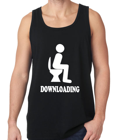 Funny Downloading Poop Tank Top