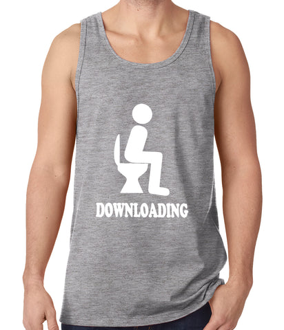 Funny Downloading Poop Tank Top