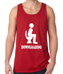 Funny Downloading Poop Tank Top
