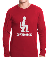 Funny Downloading Poop Thermal Shirt