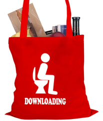 Funny Downloading Poop Tote Bag