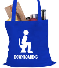 Funny Downloading Poop Tote Bag