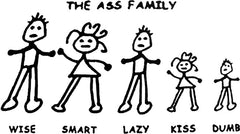 Funny & Hillarious Tees - The Ass Family T-Shirt