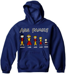 Funny Novelty Sweatshirts - The Ass Family Hoodie