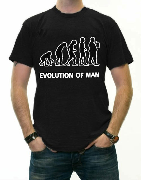 Funny Novelty Tees - Evolution of Man T-Shirt