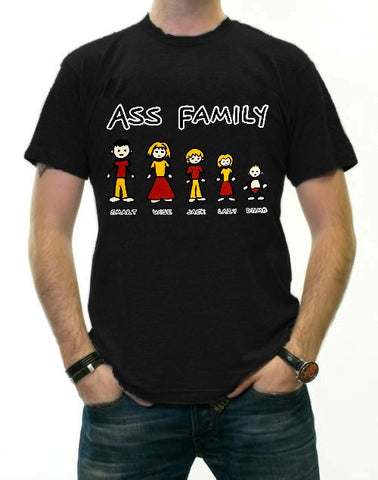 Funny Novelty Tees - The Ass Family T-Shirt
