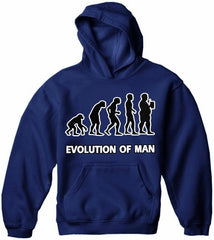 Funny NoveltySweatshirts - Evolution of Man Hoodie