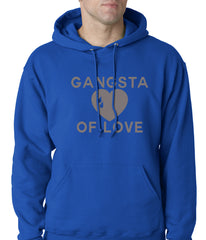 Gangsta Of Love Heart Teardrop Adult Hoodie