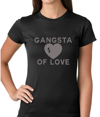 Gangsta Of Love Heart Teardrop Girls T-shirt