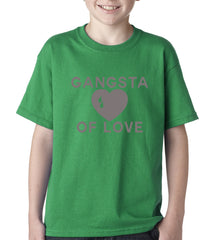 Gangsta Of Love Heart Teardrop Kids T-shirt