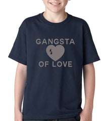 Gangsta Of Love Heart Teardrop Kids T-shirt