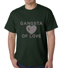 Gangsta Of Love Heart Teardrop Mens T-shirt