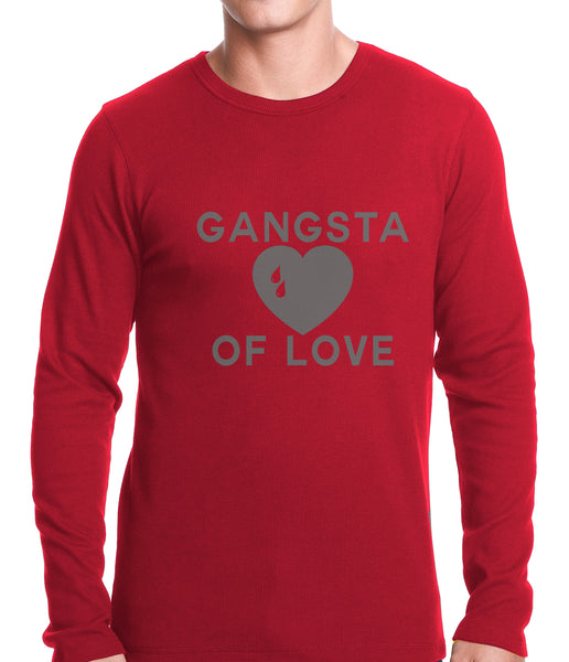 Gangsta Of Love Heart Teardrop Thermal Shirt –