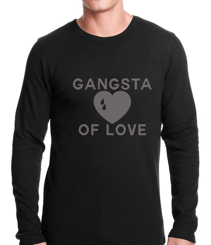 Gangsta Of Love Heart Teardrop Thermal Shirt