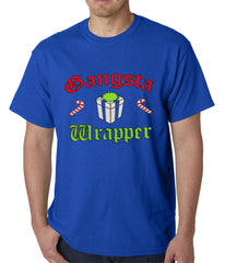 Gangsta Wrap Funny Christmas Mens T-shirt
