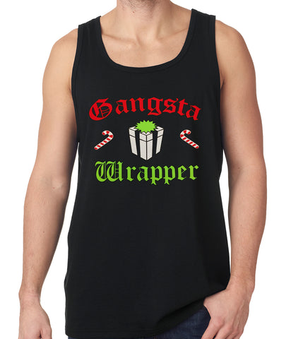 Gangsta Wrap Funny Christmas Tank Top