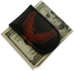 Genuine Leather Magnetic Money Clip (Eagle)