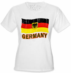 Germany Vintage Flag Girl's T-Shirt
