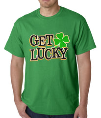 Get Lucky Irish Shamrock Mens T-shirt