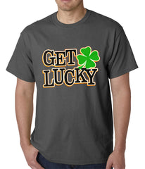 Get Lucky Irish Shamrock Mens T-shirt