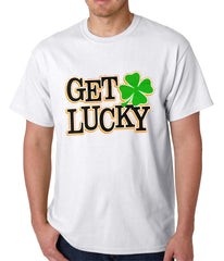 Get Lucky Irish Shamrock Mens T-shirt