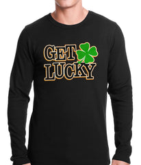 Get Lucky Irish Shamrock Thermal Shirt