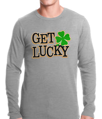 Get Lucky Irish Shamrock Thermal Shirt