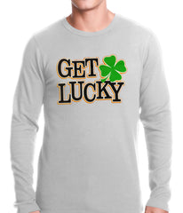 Get Lucky Irish Shamrock Thermal Shirt