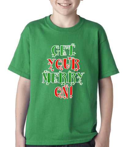 Get Your Merry On Christmas Kids T-shirt