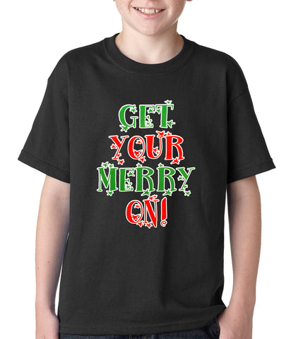 Get Your Merry On Christmas Kids T-shirt