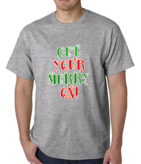 Get Your Merry On Christmas Mens T-shirt