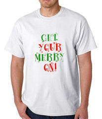 Get Your Merry On Christmas Mens T-shirt