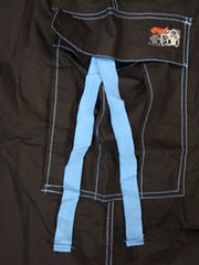Ghast Cargo Drawstring Pants (Black/ Light blue)