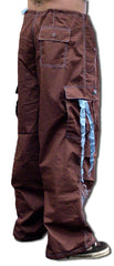 Ghast  Cargo Drawstring Pants (Brown/Lt. Blue)