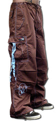 Ghast  Cargo Drawstring Pants (Brown/Lt. Blue)