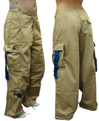 Ghast  Cargo Drawstring Pants (Khaki / Blue)