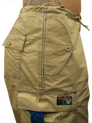 Ghast  Cargo Drawstring Pants (Khaki / Blue)