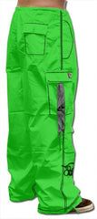 Ghast Cargo Drawstring Pants (Lime/Black)