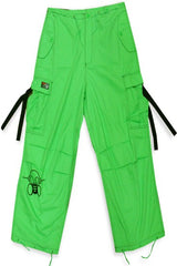 Ghast Cargo Drawstring Pants (Lime/Black)