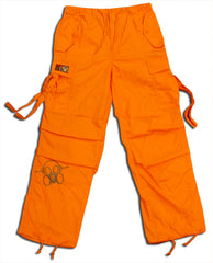 Ghast Cargo Drawstring Pants (Orange/Charcoal)