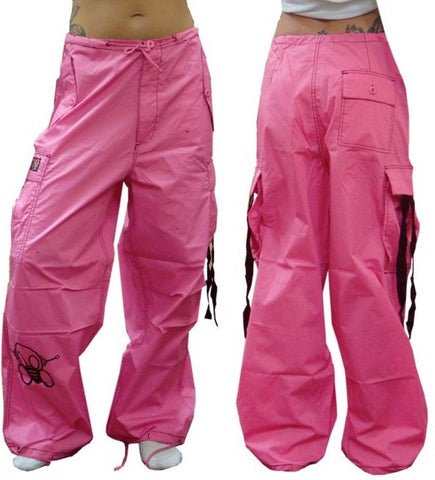 Ghast  Cargo Drawstring Pants (Pink/Black)