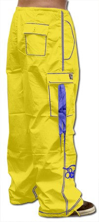 Ghast  Cargo Drawstring Pants (Yellow / Navy)