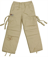 Ghast  Cargo Drawstring Raver Pants (Khaki)