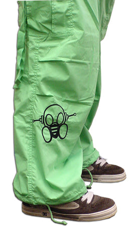 Ghast Cargo Drawstring Raver Pants (Lime) –