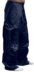 Ghast  Cargo Drawstring Raver Pants (Navy)