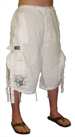 Ghast Cargo Shorts (White)