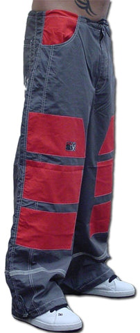 Ghast Hi-Tech Contrast Pant (Charcoal/Red)